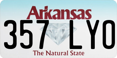 AR license plate 357LYO