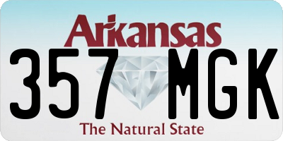 AR license plate 357MGK
