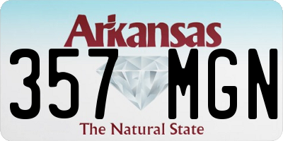 AR license plate 357MGN