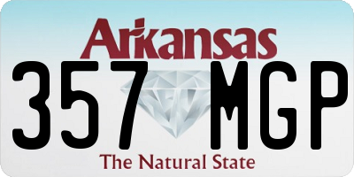 AR license plate 357MGP