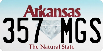 AR license plate 357MGS