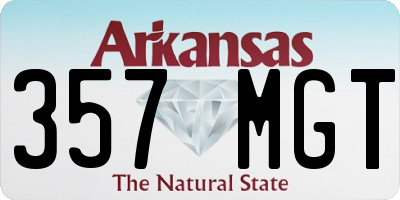 AR license plate 357MGT