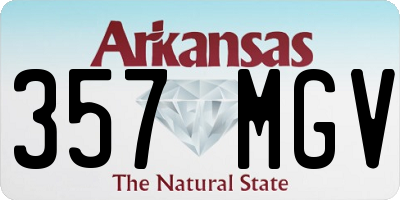 AR license plate 357MGV