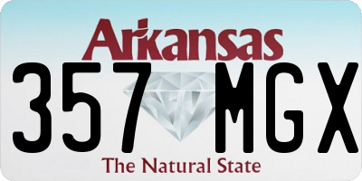 AR license plate 357MGX