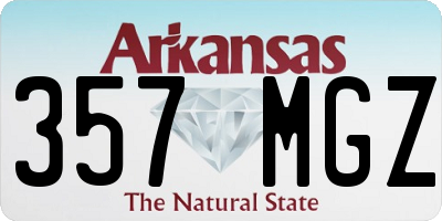 AR license plate 357MGZ