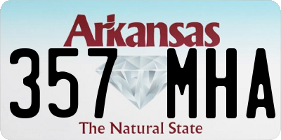 AR license plate 357MHA