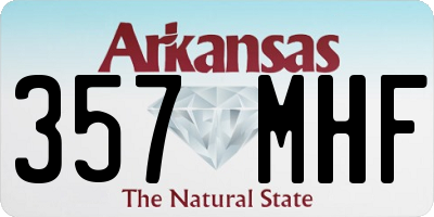 AR license plate 357MHF