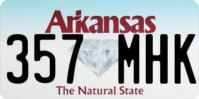 AR license plate 357MHK