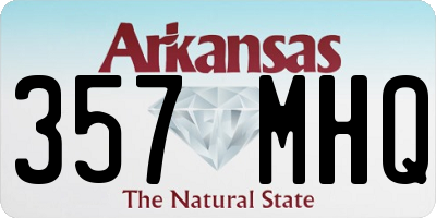 AR license plate 357MHQ