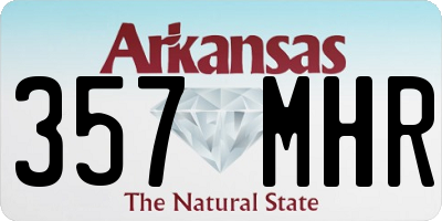 AR license plate 357MHR