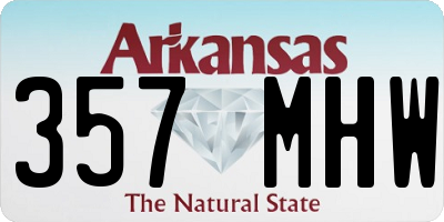 AR license plate 357MHW