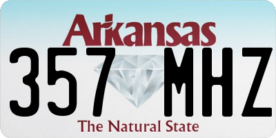 AR license plate 357MHZ
