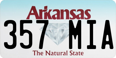 AR license plate 357MIA
