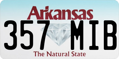 AR license plate 357MIB