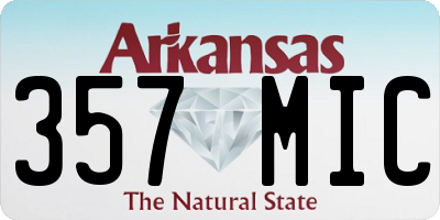 AR license plate 357MIC