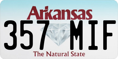 AR license plate 357MIF