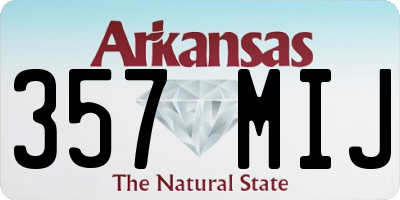 AR license plate 357MIJ