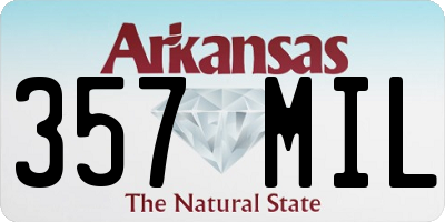 AR license plate 357MIL