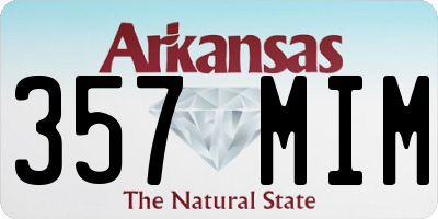AR license plate 357MIM