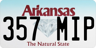 AR license plate 357MIP