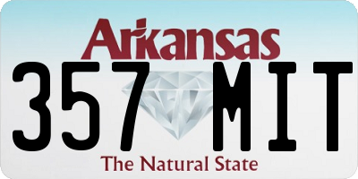 AR license plate 357MIT