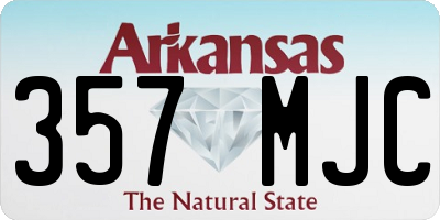 AR license plate 357MJC