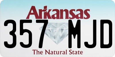 AR license plate 357MJD