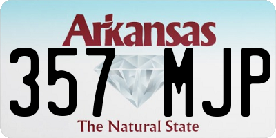 AR license plate 357MJP
