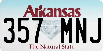 AR license plate 357MNJ