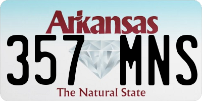 AR license plate 357MNS
