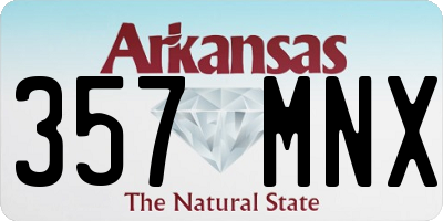 AR license plate 357MNX