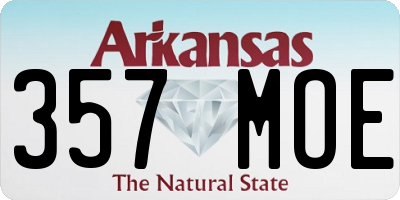 AR license plate 357MOE