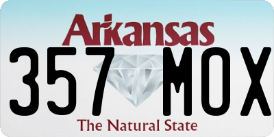 AR license plate 357MOX