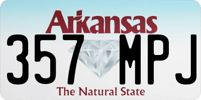 AR license plate 357MPJ