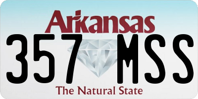 AR license plate 357MSS