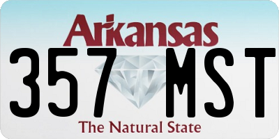AR license plate 357MST