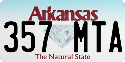 AR license plate 357MTA