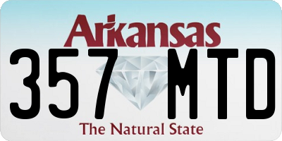 AR license plate 357MTD