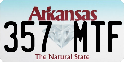 AR license plate 357MTF