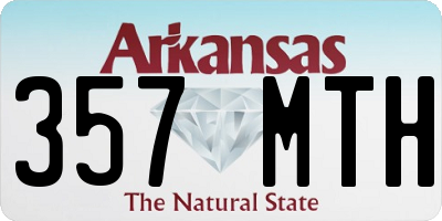 AR license plate 357MTH