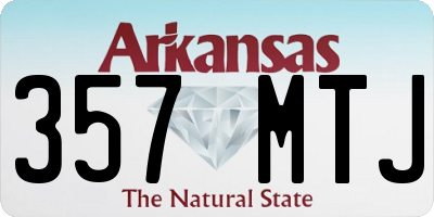 AR license plate 357MTJ