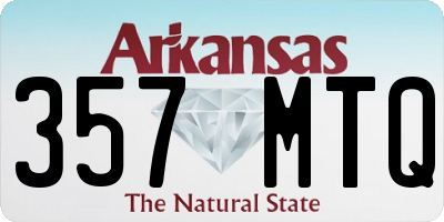 AR license plate 357MTQ