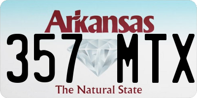 AR license plate 357MTX