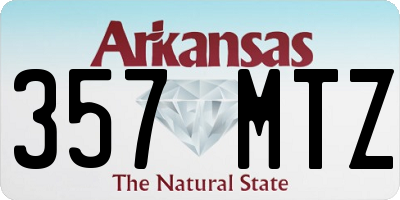 AR license plate 357MTZ
