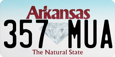 AR license plate 357MUA