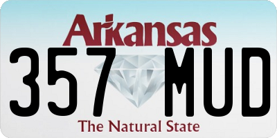 AR license plate 357MUD