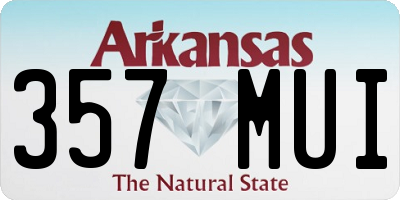 AR license plate 357MUI