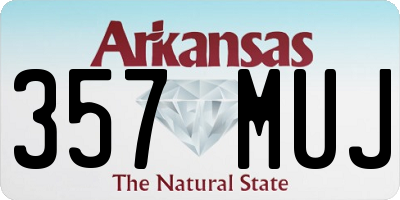AR license plate 357MUJ