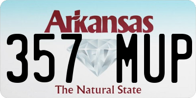 AR license plate 357MUP