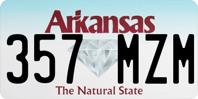 AR license plate 357MZM